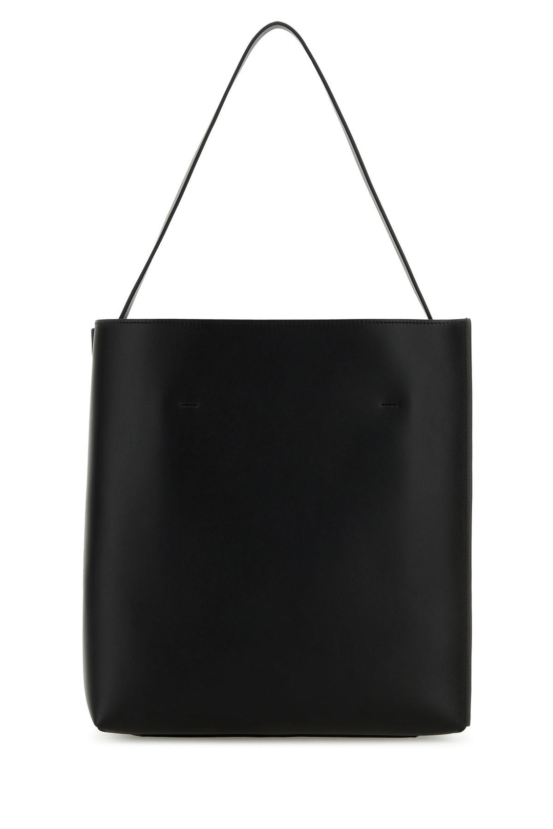 Black leather medium Museo shoulder bag