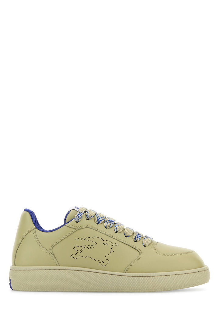 Army green leather Stock sneakers