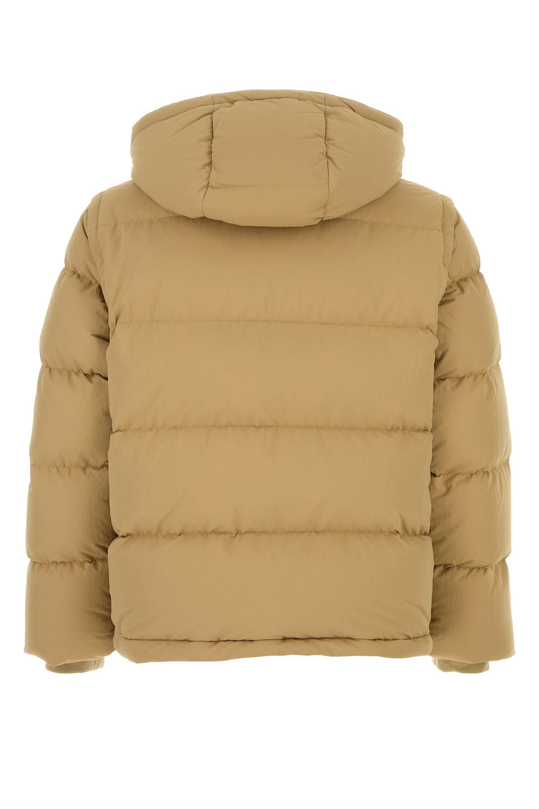 Beige nylon padded jacket