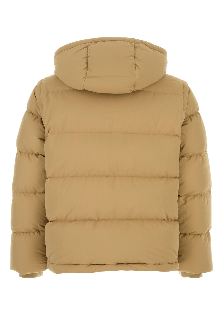 Beige nylon padded jacket