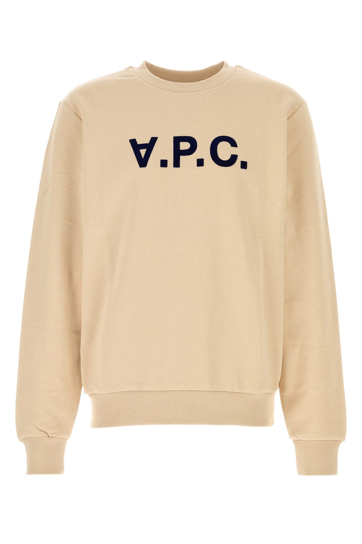 Beige cotton sweatshirt