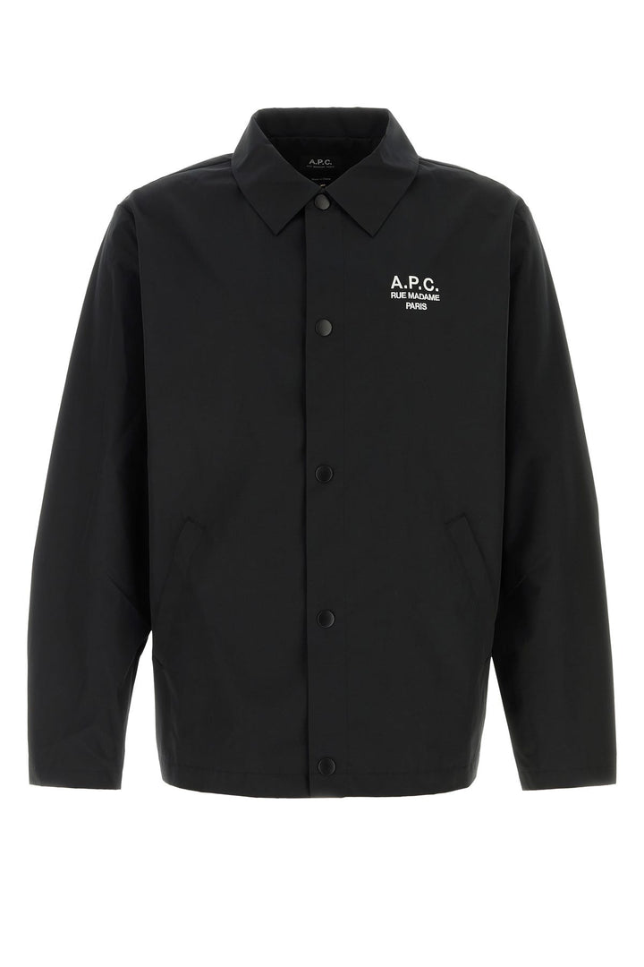 Black polyester blend Regis jacket