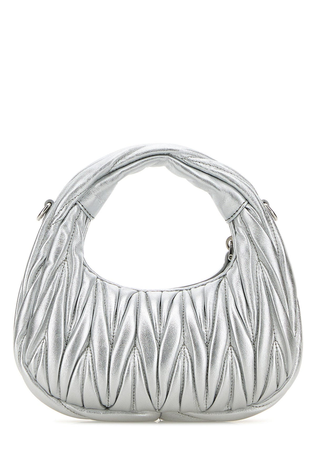 Silver nappa leather mini Wander handbag