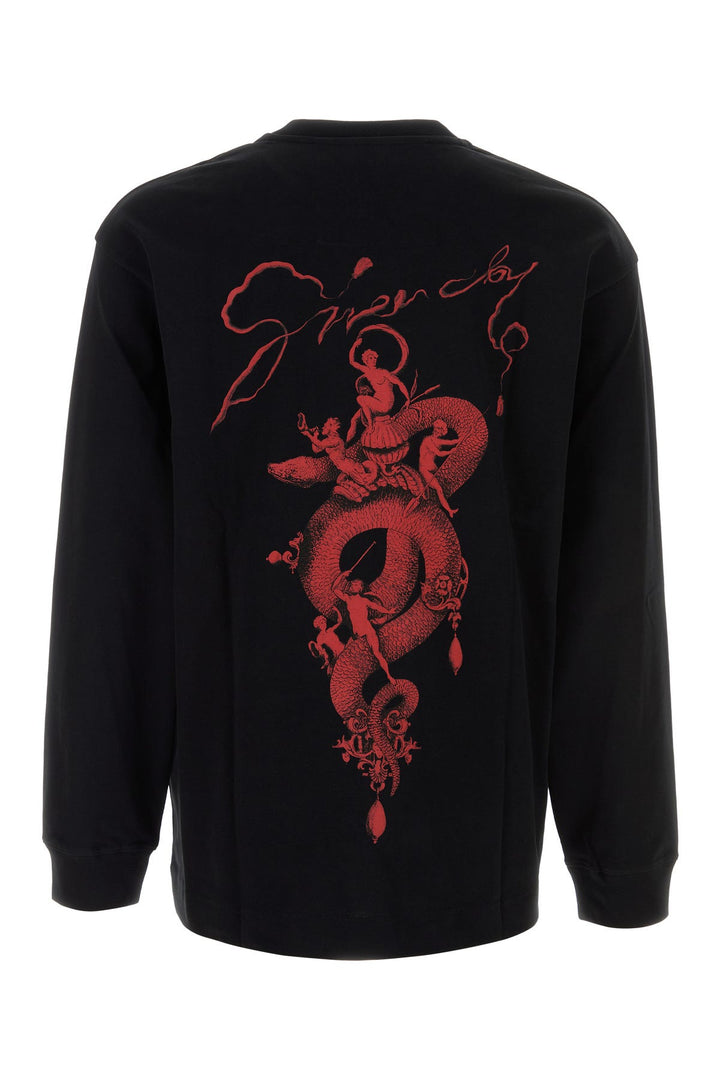 Black cotton t-shirt