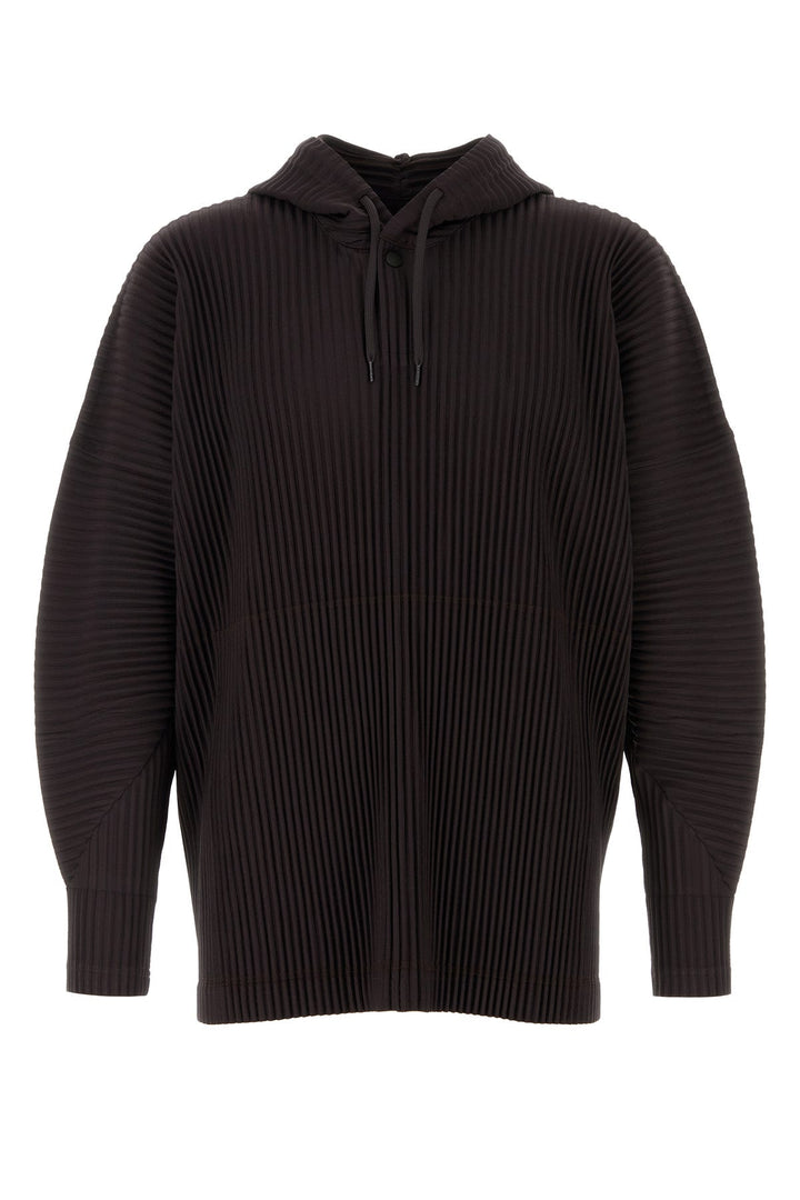 Aubergine polyester sweatshirt