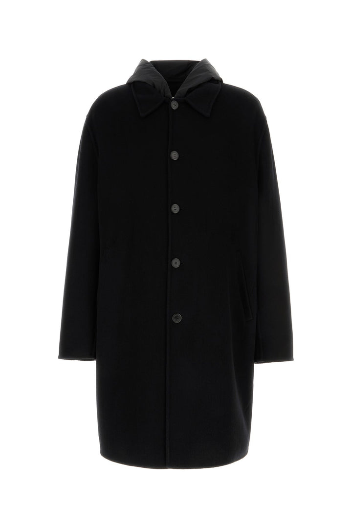 Black cashmere coat