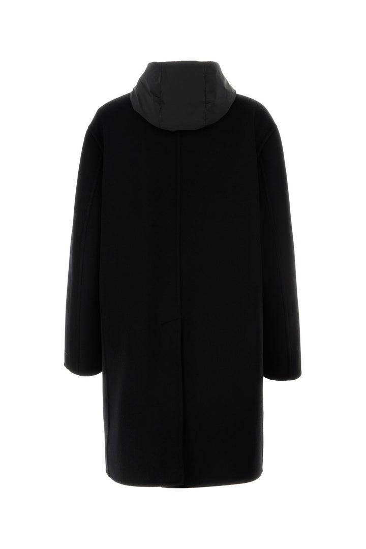 Black cashmere coat