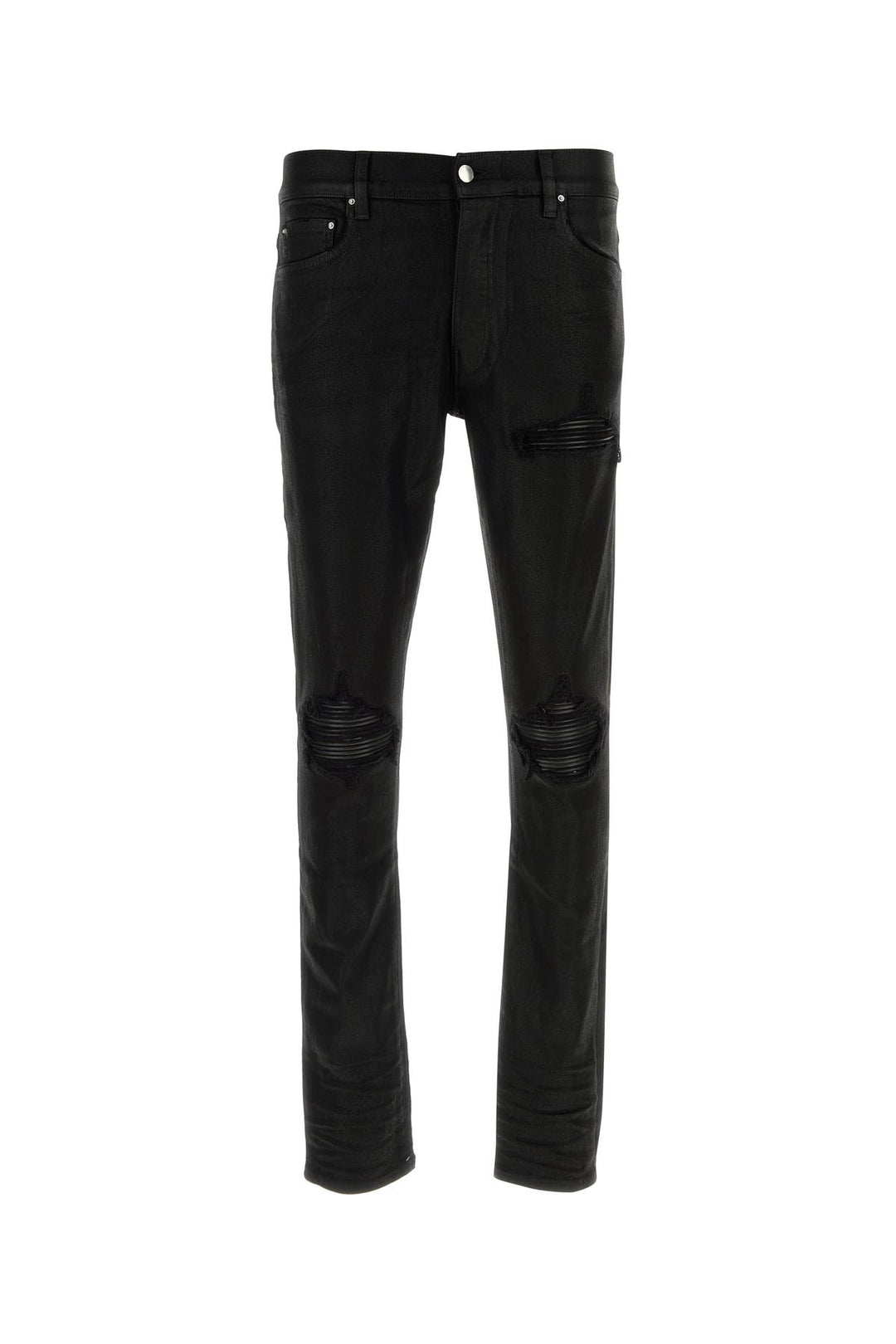 Black stretch denim jeans