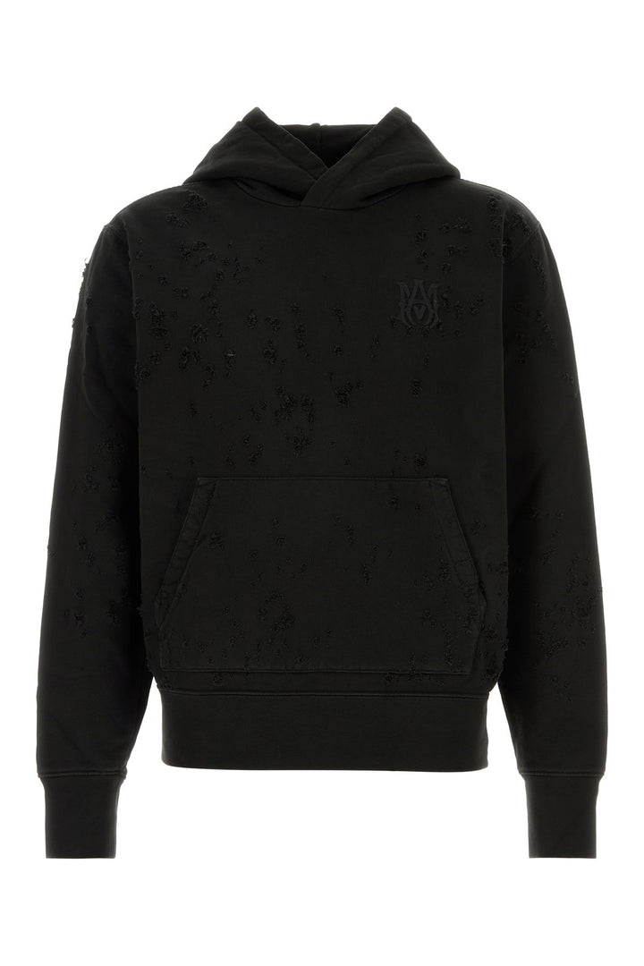 Black cotton sweatshirt