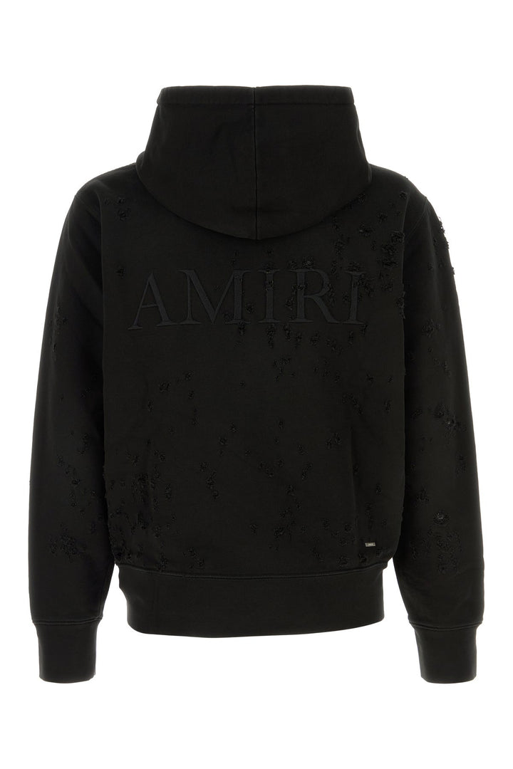Black cotton sweatshirt