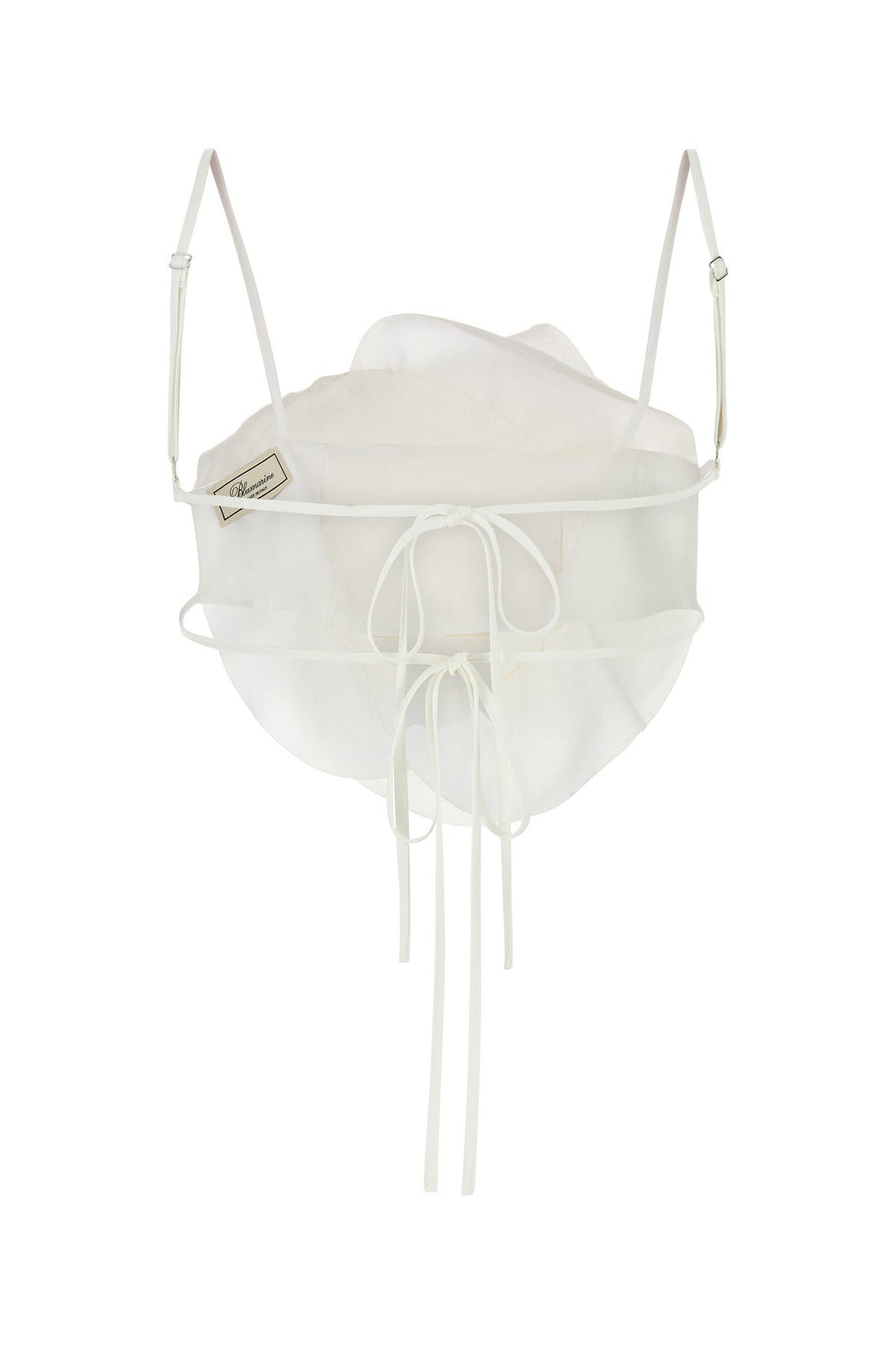 White gabardine top