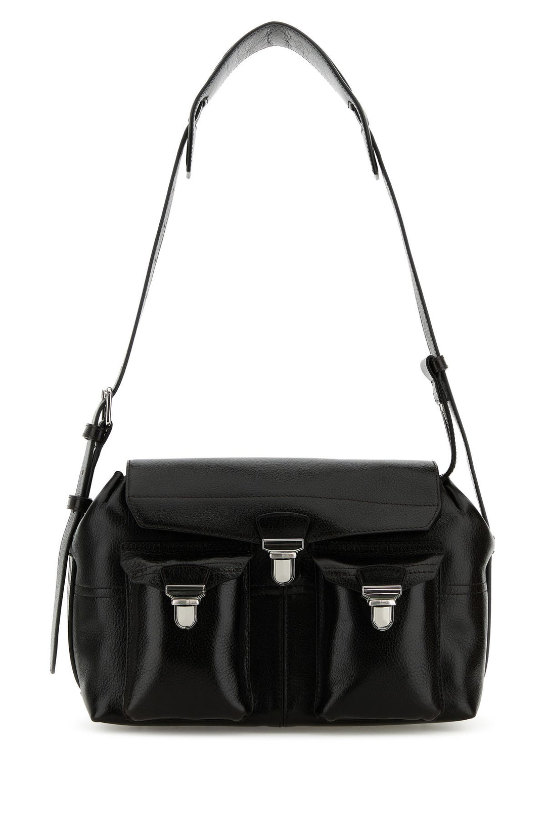 Black leather medium Gear shoulder bag