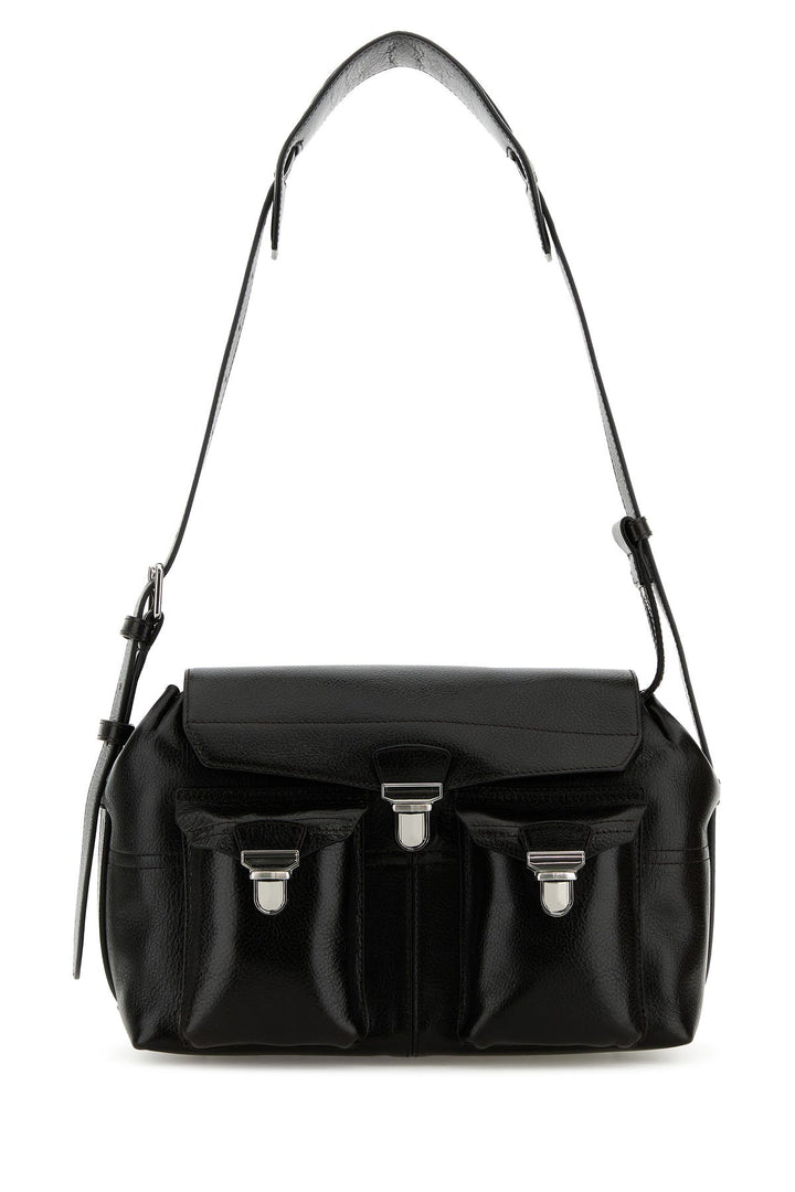 Black leather medium Gear shoulder bag