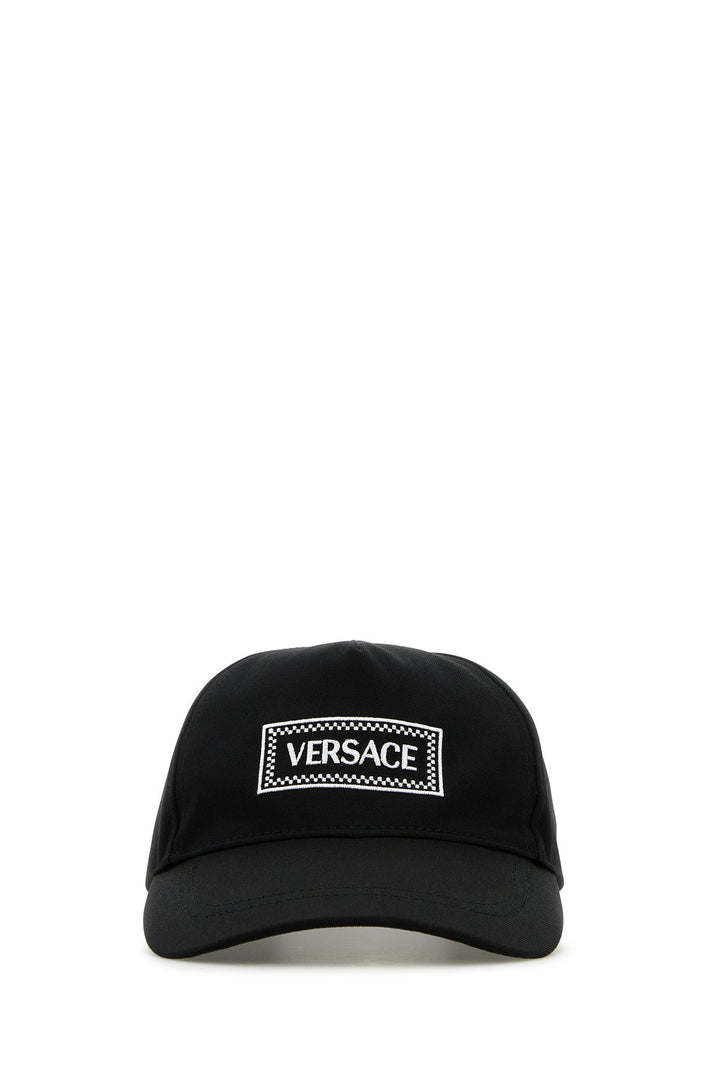 Black cotton baseball cap