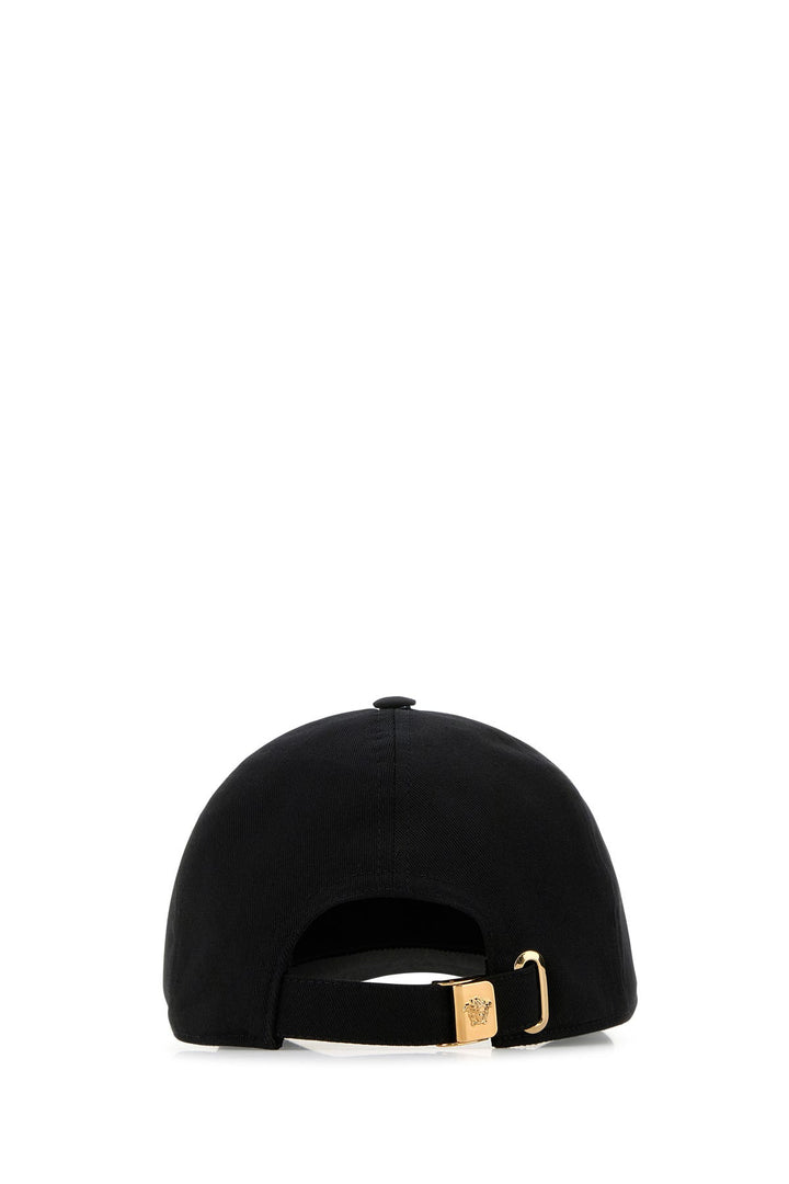 Black cotton baseball cap