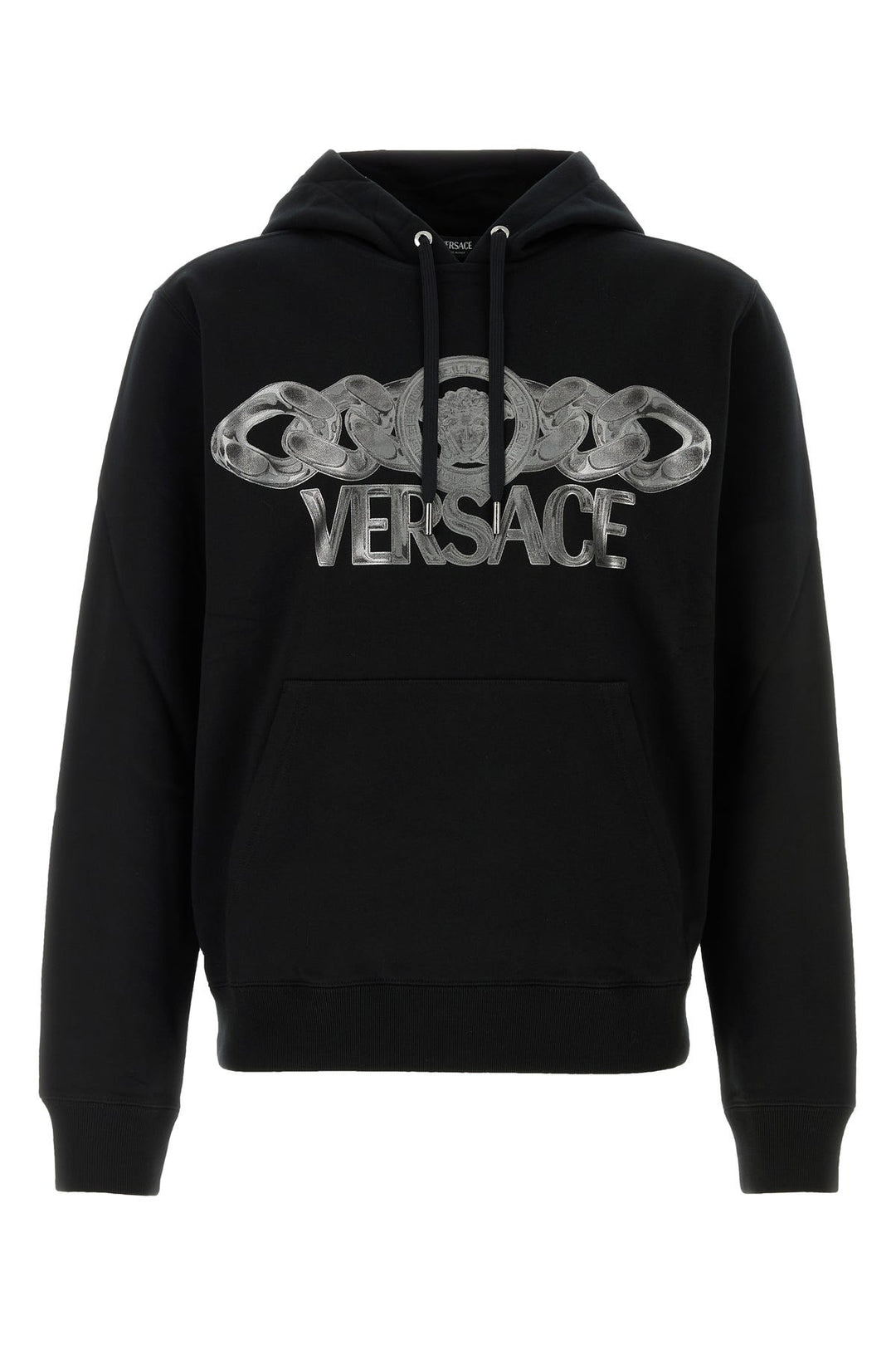 Black cotton sweatshirt