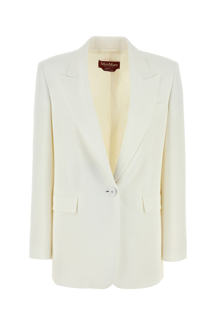 White triacetate blend Furetto blazer