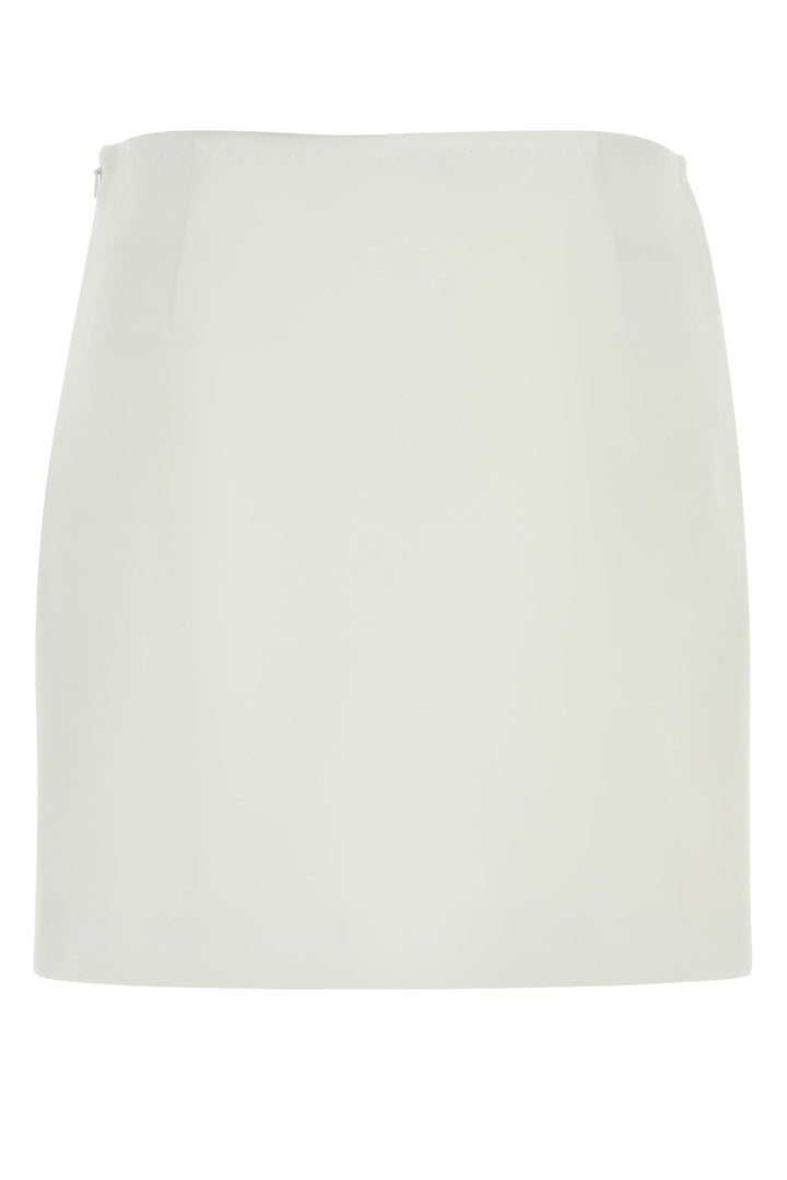 White triacetate blend Pagine mini skirt