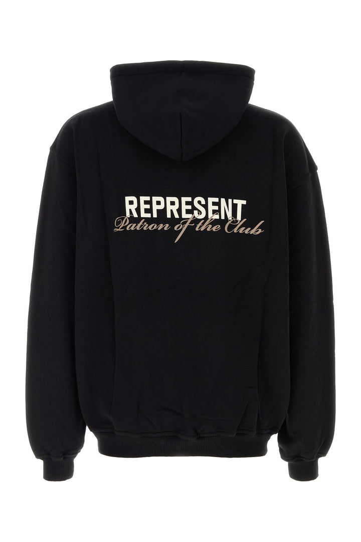 Black cotton sweatshirt