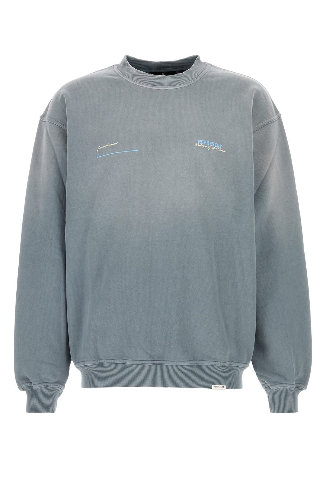 Powder blue cotton sweatshirt