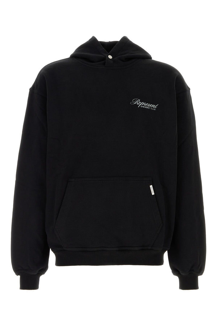Black cotton sweatshirt