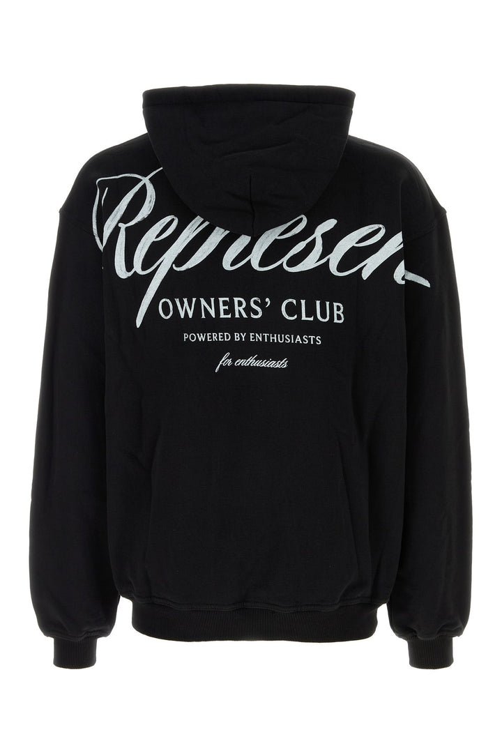Black cotton sweatshirt