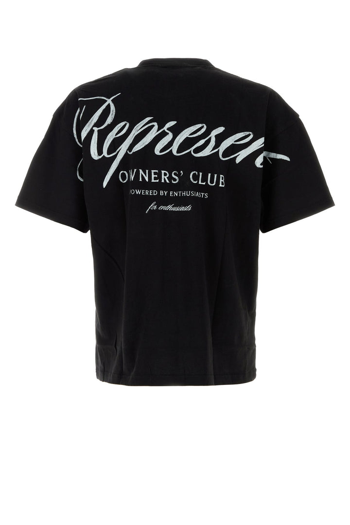 Black cotton t-shirt
