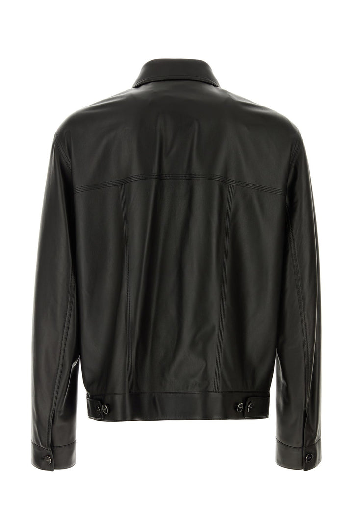Black leather jacket