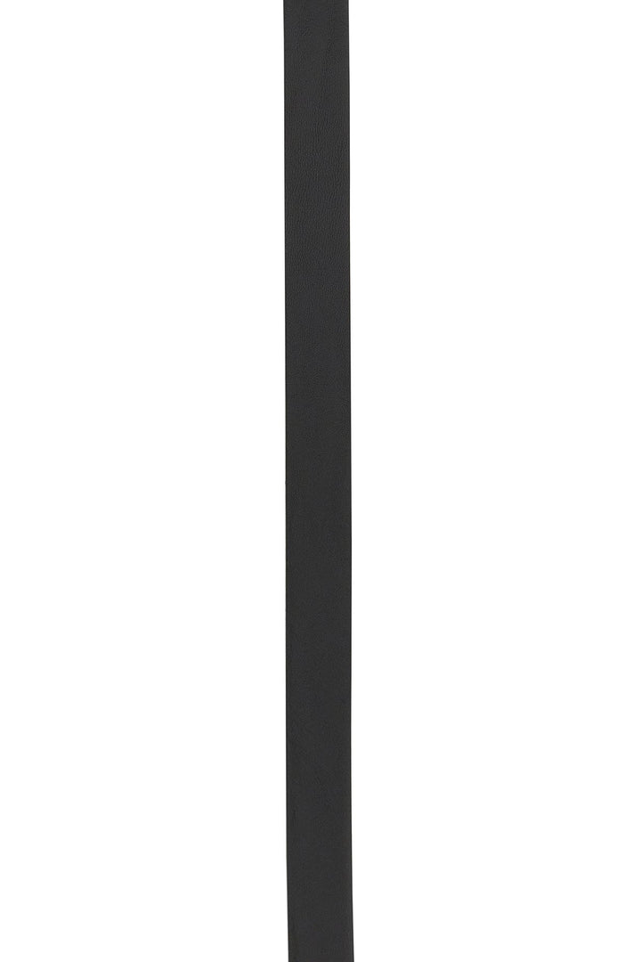 Black leather belt