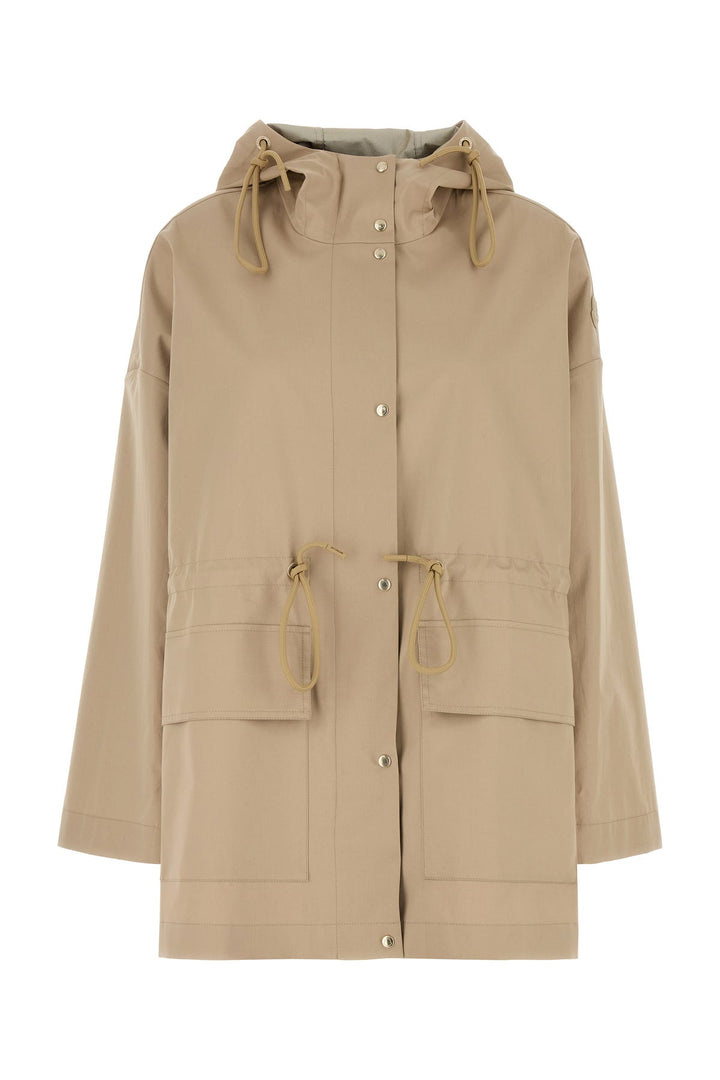 Beige cotton blend Gaillon parka