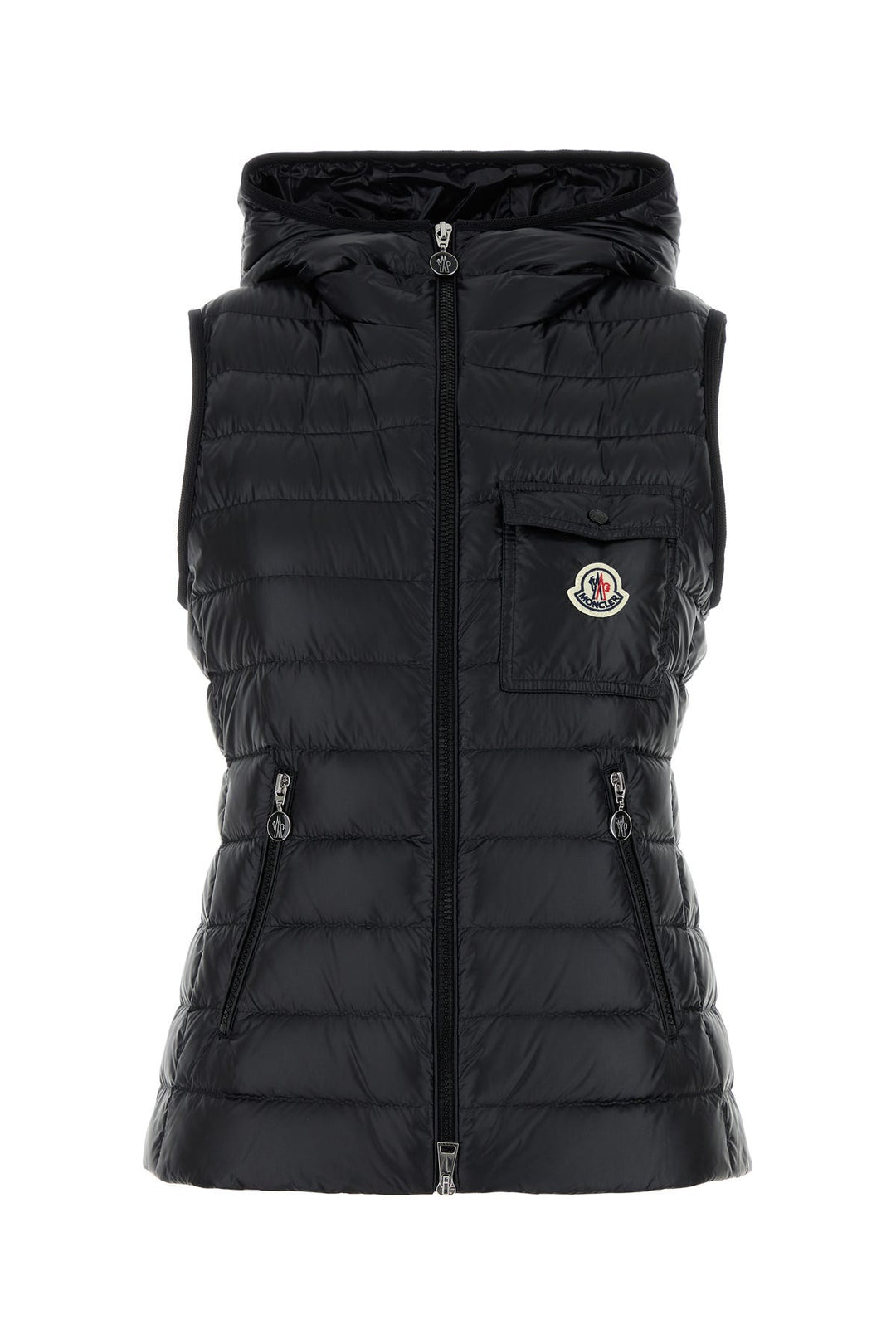 Black nylon Glygos down jacket