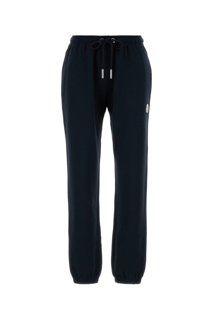 Black cotton joggers