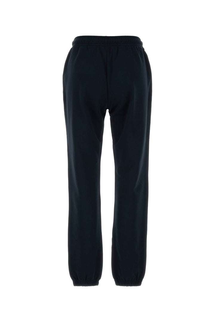 Black cotton joggers