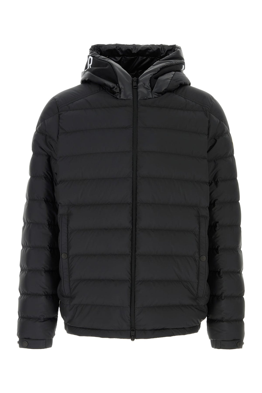 Black polyester Chevrerie down jacket