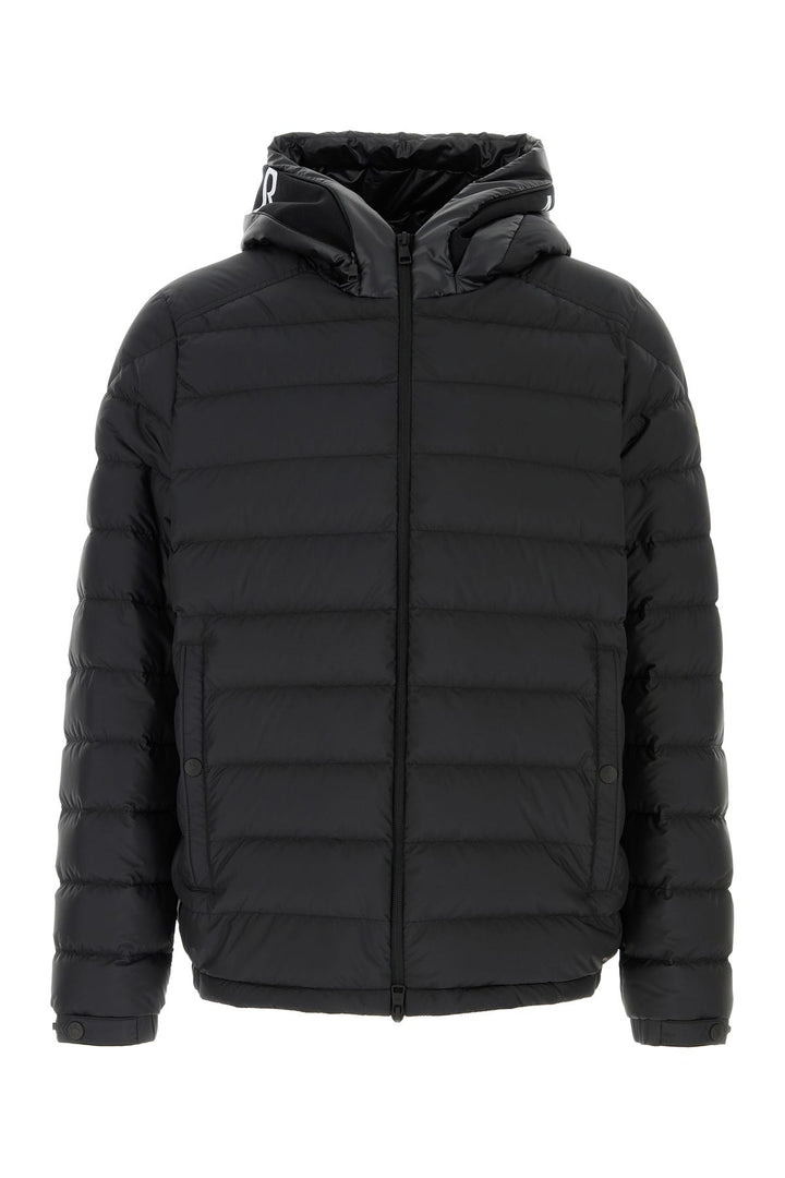 Black polyester Chevrerie down jacket