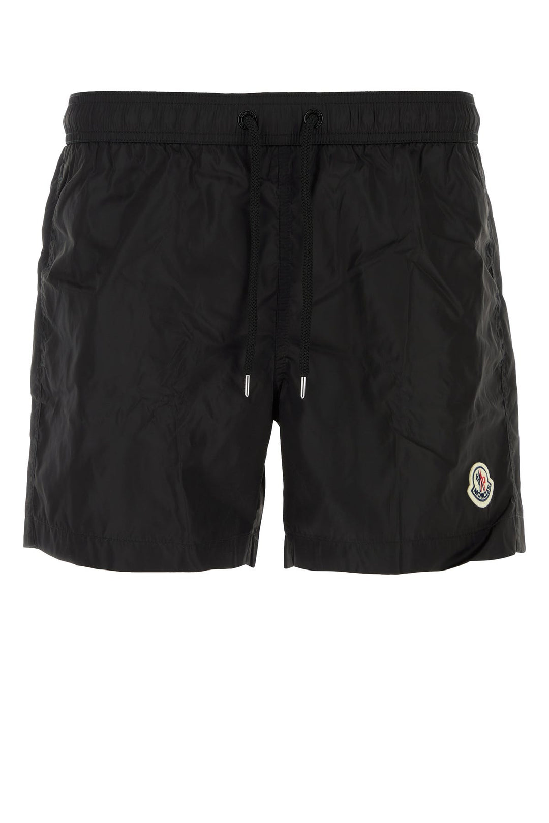 Black nylon swimming shorts