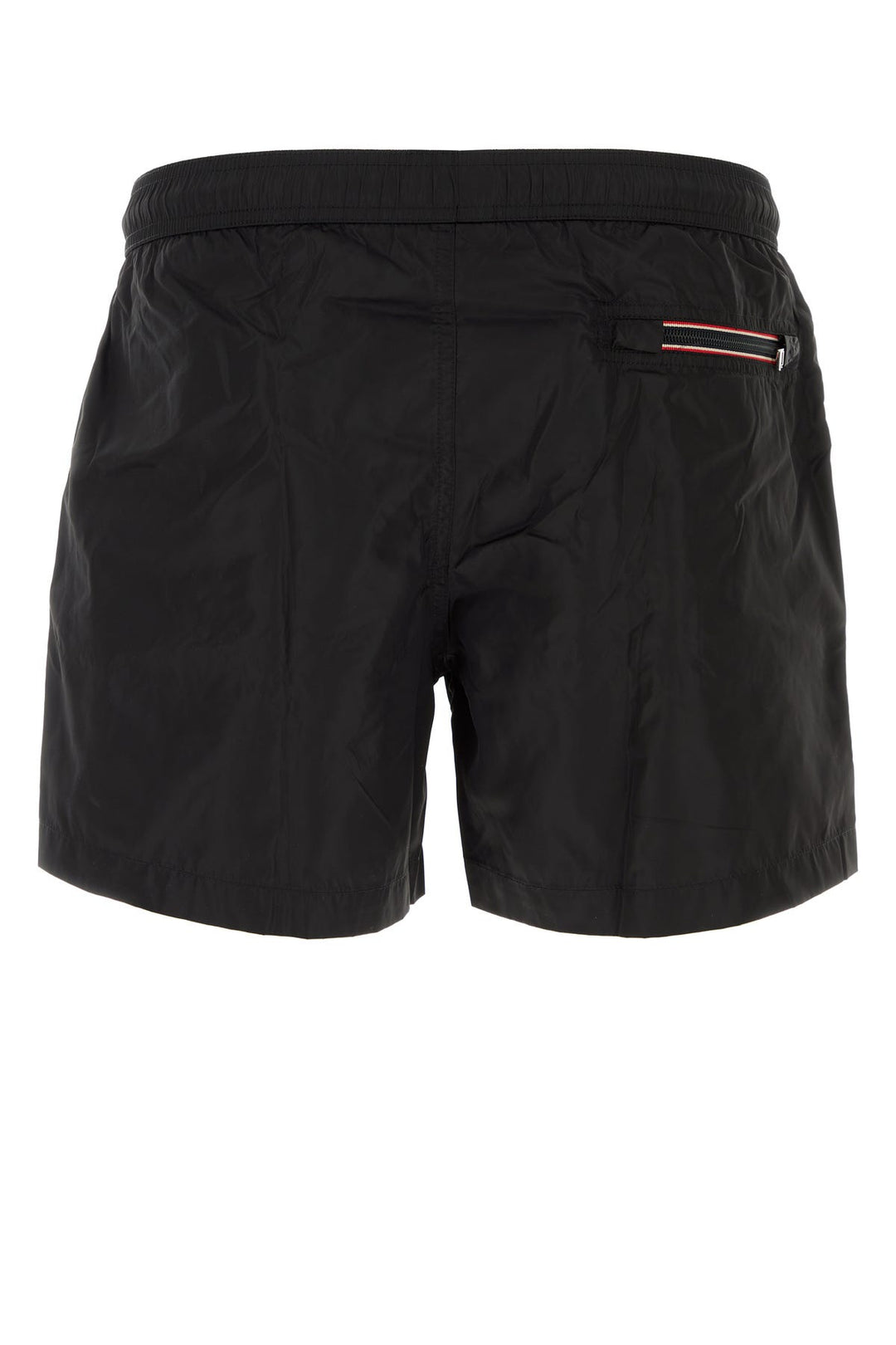 Black nylon swimming shorts