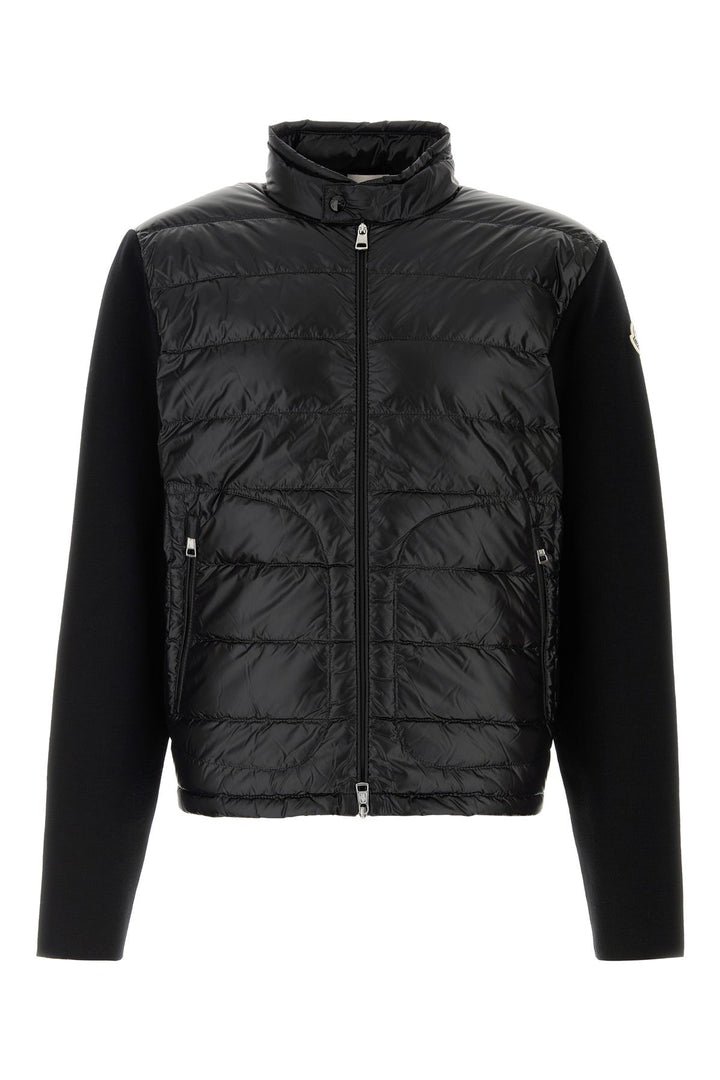 Black wool cardigan