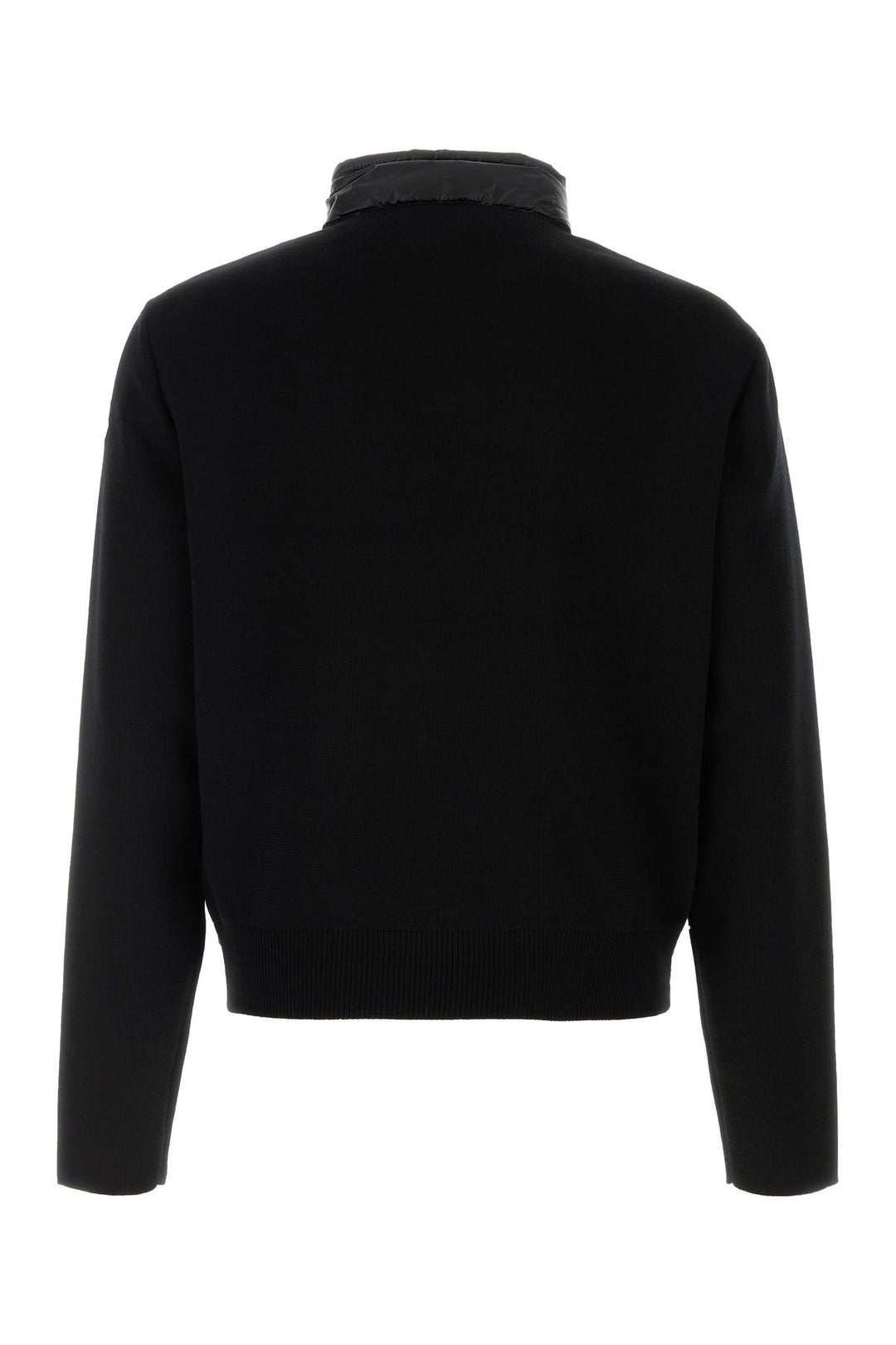 Black wool cardigan