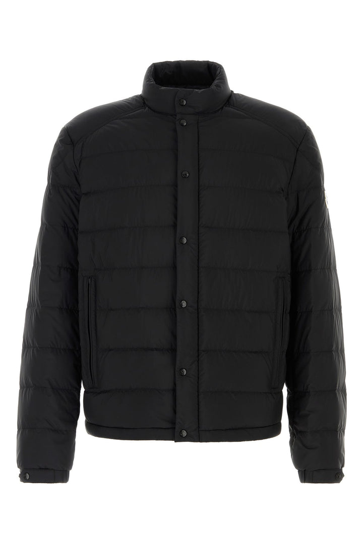 Black nylon Selves down jacket
