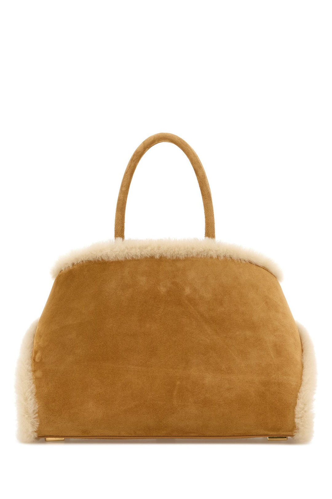 Beige suede medium Hug handbag