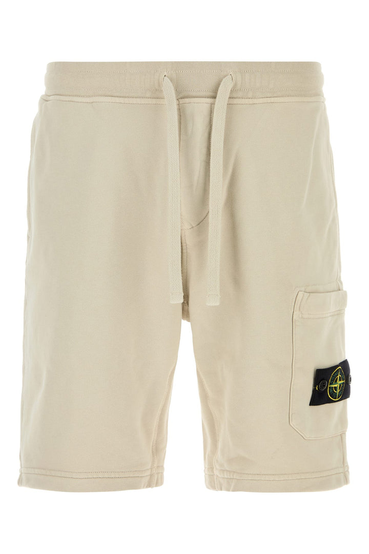 Sand cotton bermuda shorts