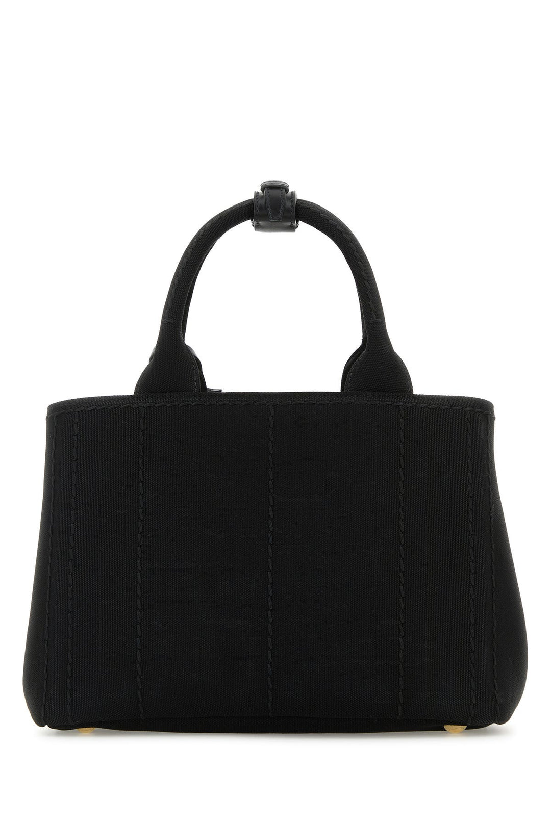 Black canvas shopping bag