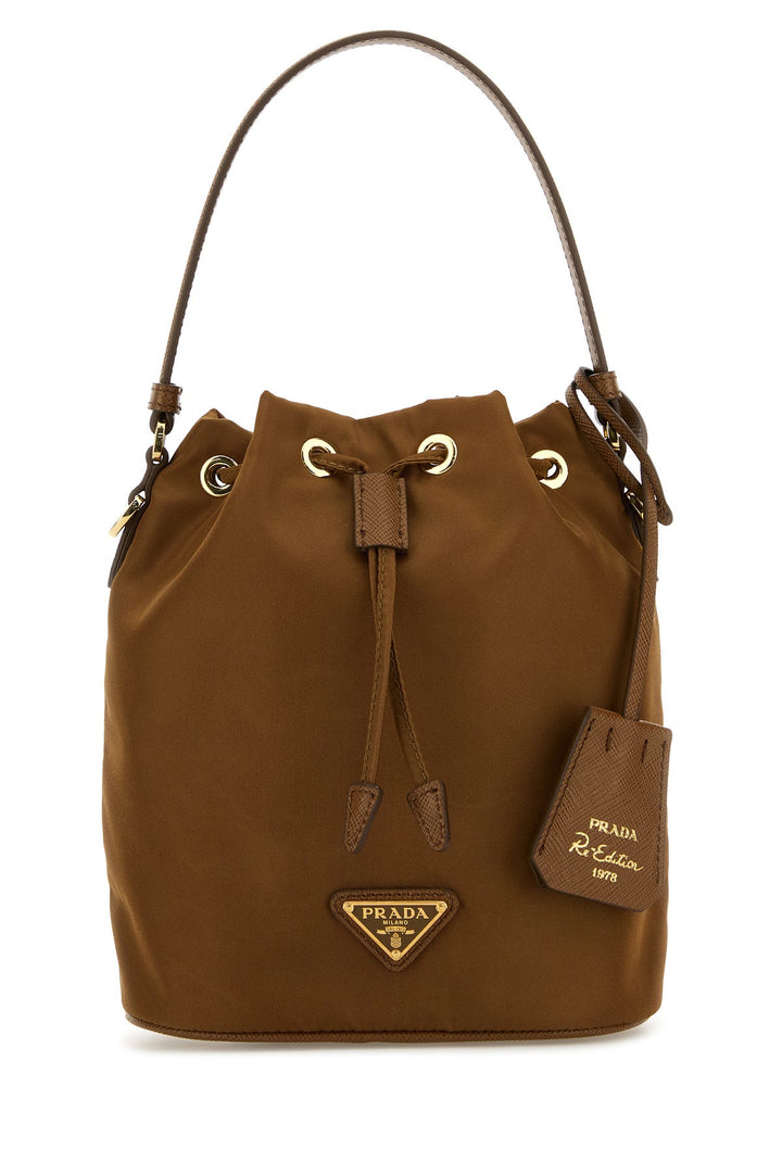 Biscuit nylon bucket bag