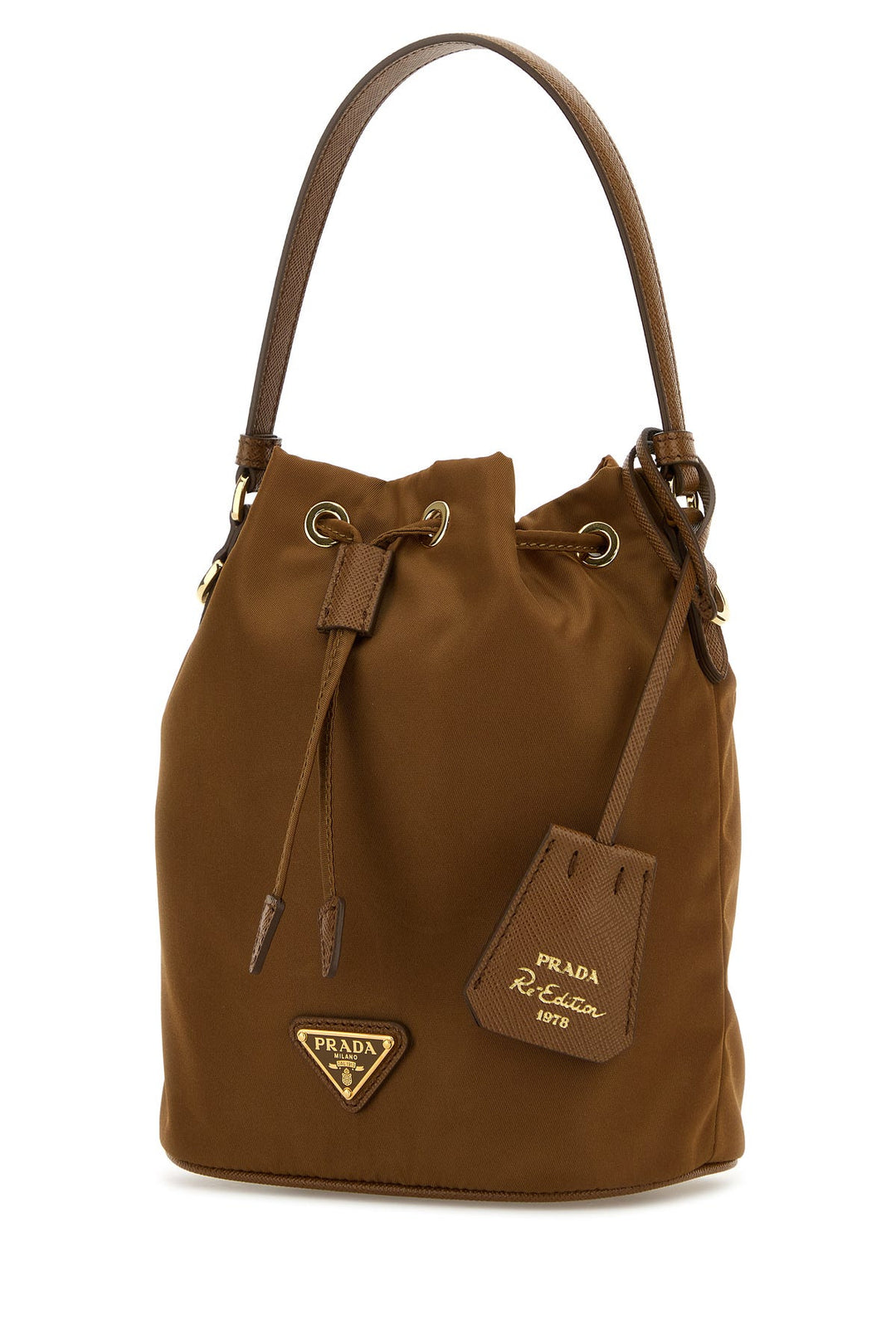Biscuit nylon bucket bag