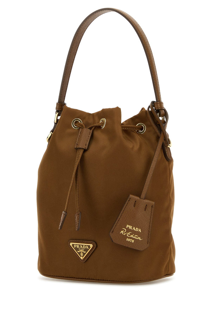 Biscuit nylon bucket bag