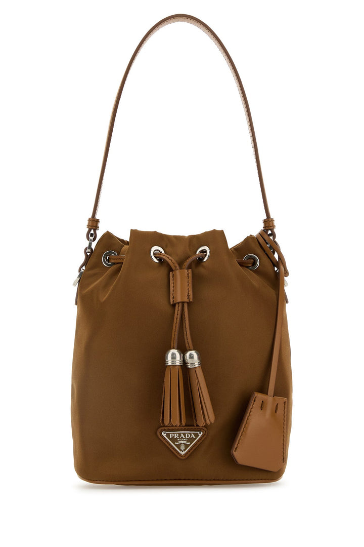Biscuit nylon bucket bag
