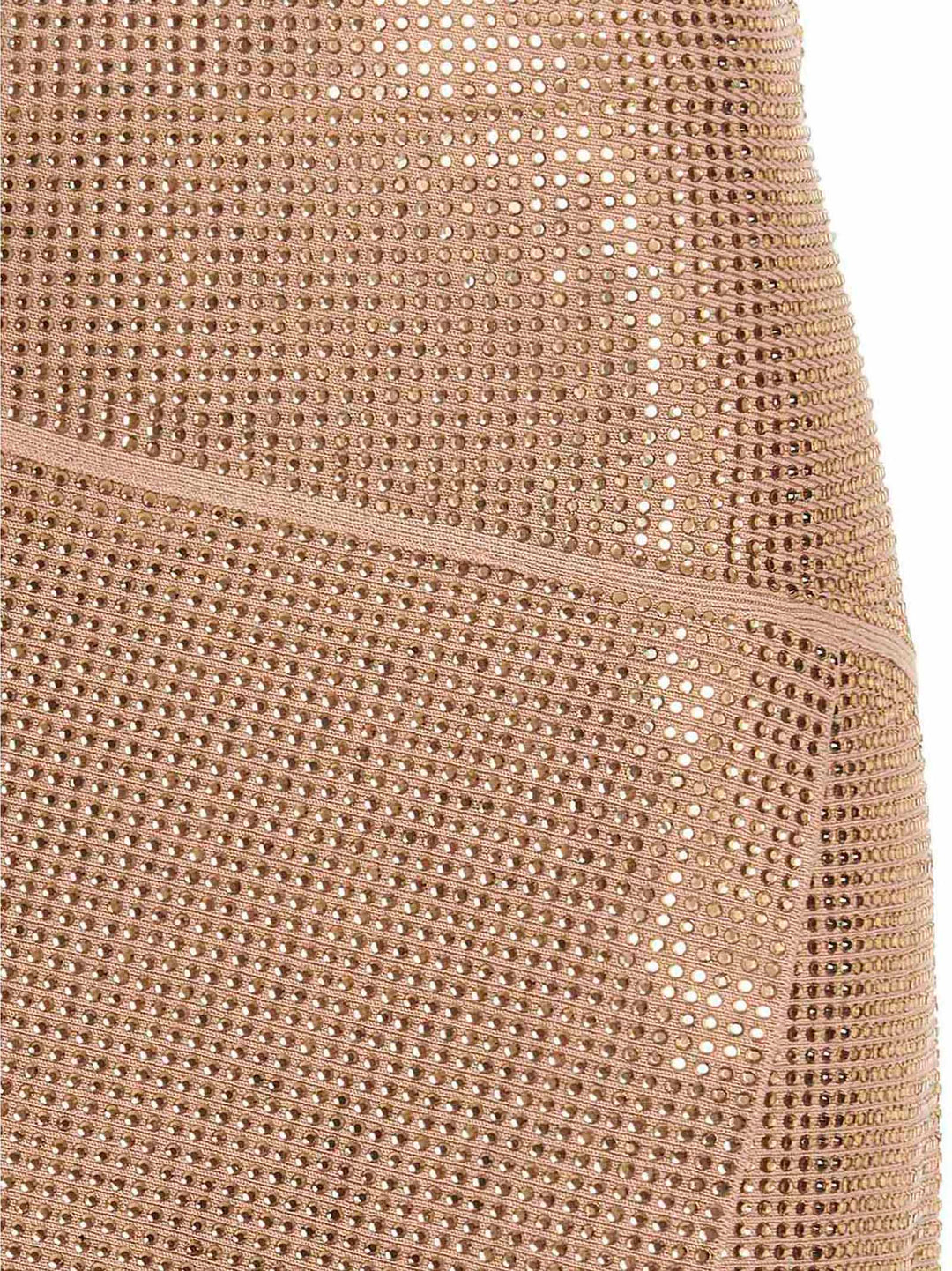 Sequin Knit Skirt Skirts Beige