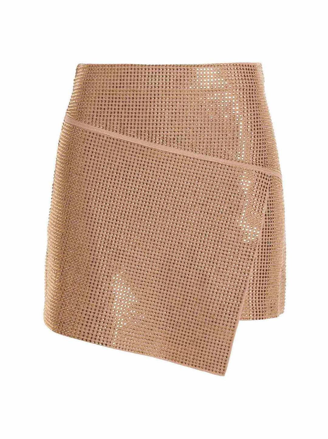 Sequin Knit Skirt Skirts Beige