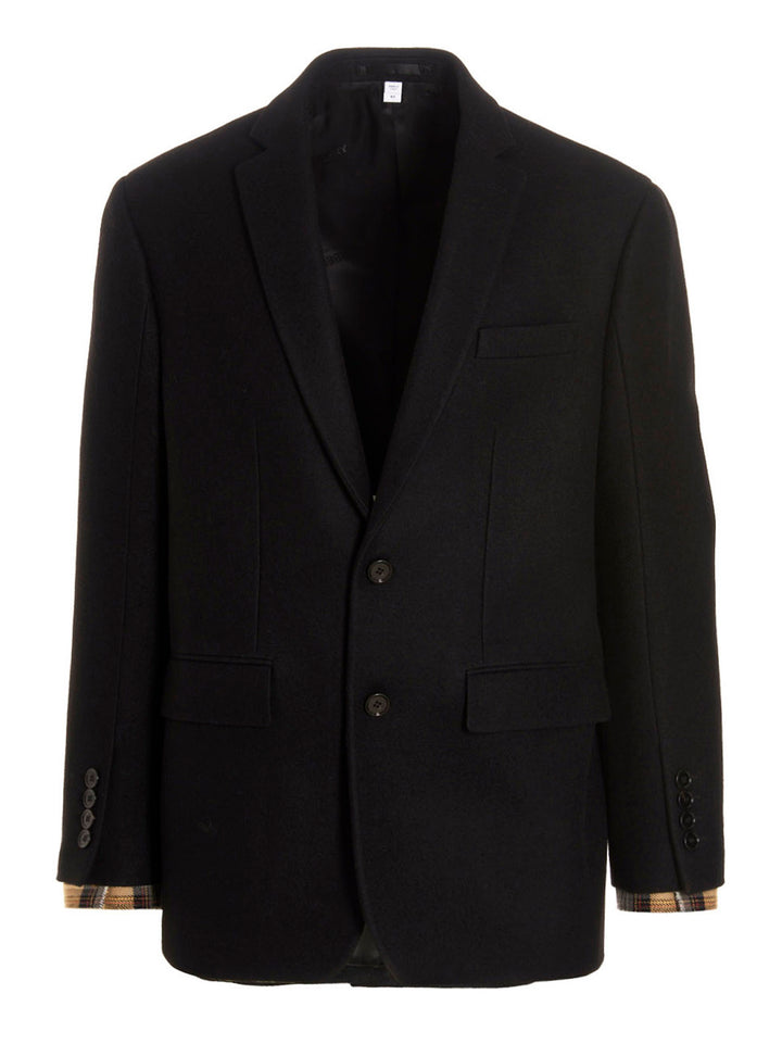 Wool Tailored  Jacket Blazer Black